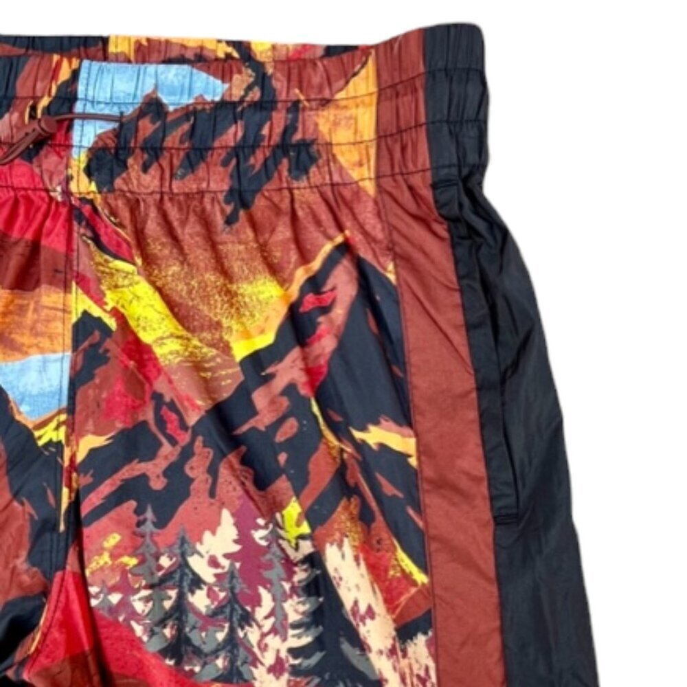SOLD Free People Movement Printed End Zone Track Pants Ski Nic Route Mocha Small - Picture 5 of 13